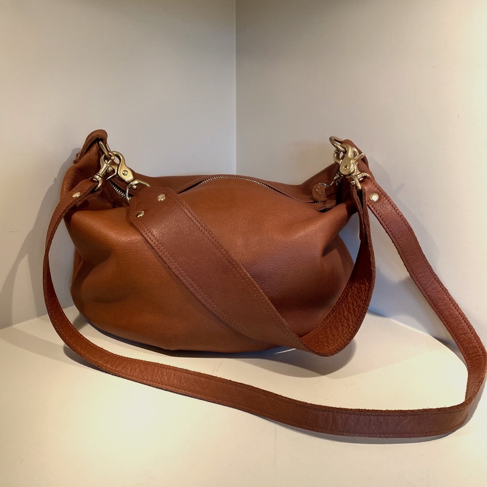Clare V. Moyen Messenger in tan neptune